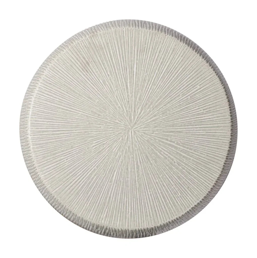 Sunburst Ceramic Glazed Patio Stool