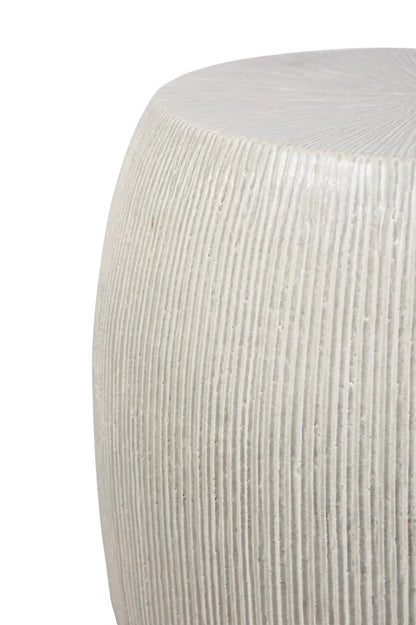 Sunburst Ceramic Glazed Patio Stool
