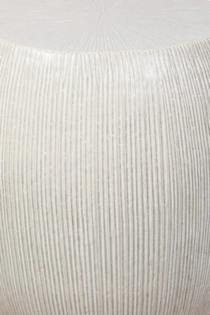 Sunburst Ceramic Glazed Patio Stool