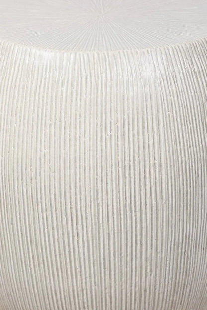 Sunburst Ceramic Glazed Patio Stool