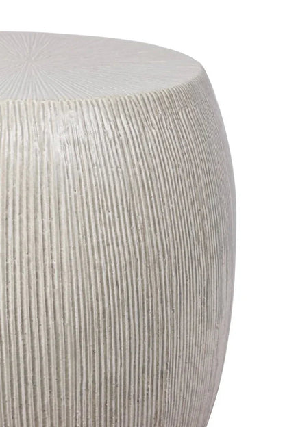 Sunburst Ceramic Glazed Patio Stool