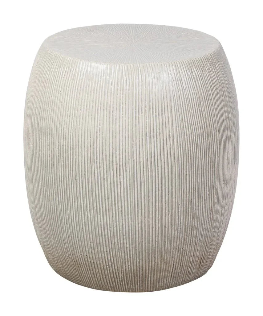 Sunburst Ceramic Glazed Patio Stool