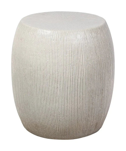 Sunburst Ceramic Glazed Patio Stool