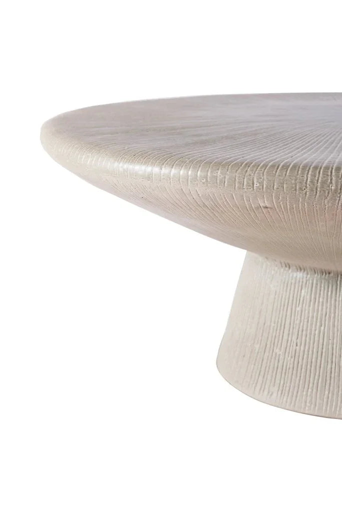 Sunburst Ceramic Patio Coffee Table