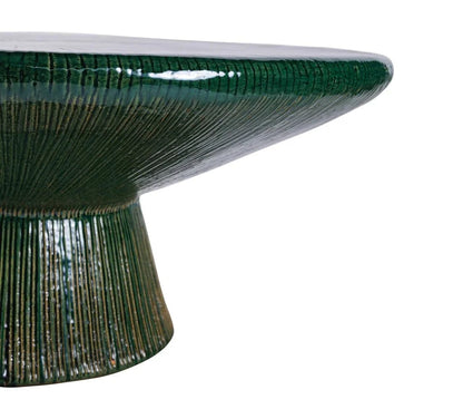Sunburst Ceramic Patio Coffee Table