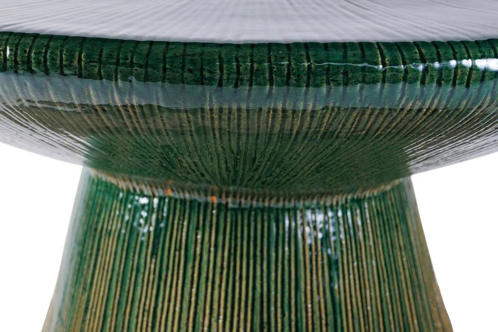 Sunburst Ceramic Patio Coffee Table