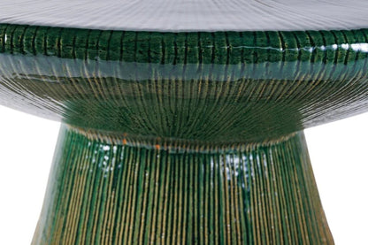 Sunburst Ceramic Patio Coffee Table
