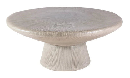 Sunburst Ceramic Patio Coffee Table