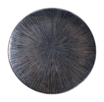 Sunburst Ceramic Round Patio Accent Table