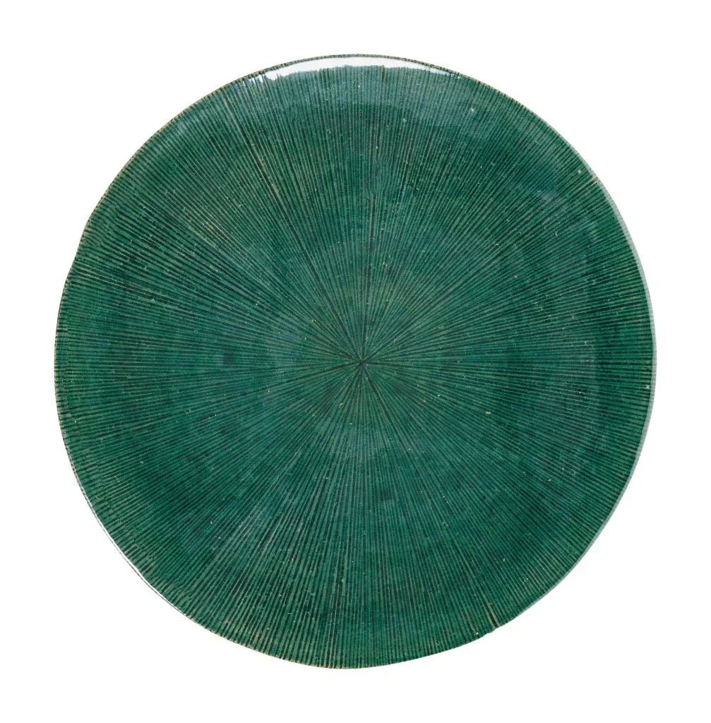 Sunburst Ceramic Round Patio Accent Table