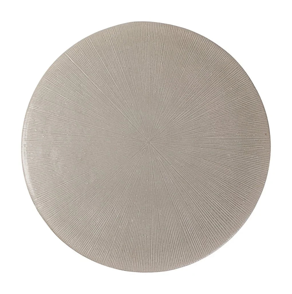 Sunburst Ceramic Round Patio Accent Table