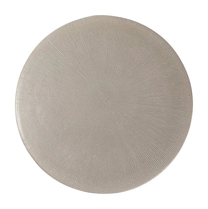 Sunburst Ceramic Round Patio Accent Table