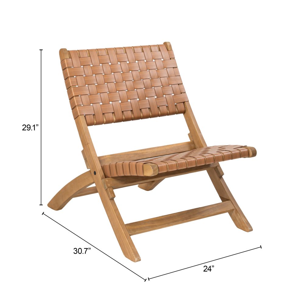 Sunflare Wooden Frame Outdoor Lounge Chair