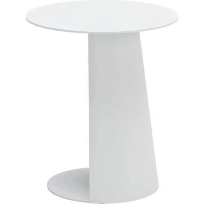 Sunny Isles Aluminum White Round Side Table