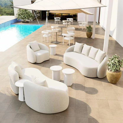 Sunny Isles Beige Armless Accent Chair