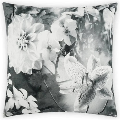 Superbloom Grey Throw Pillow With Insert