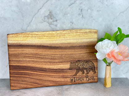 Medium Live Edge Square End Board