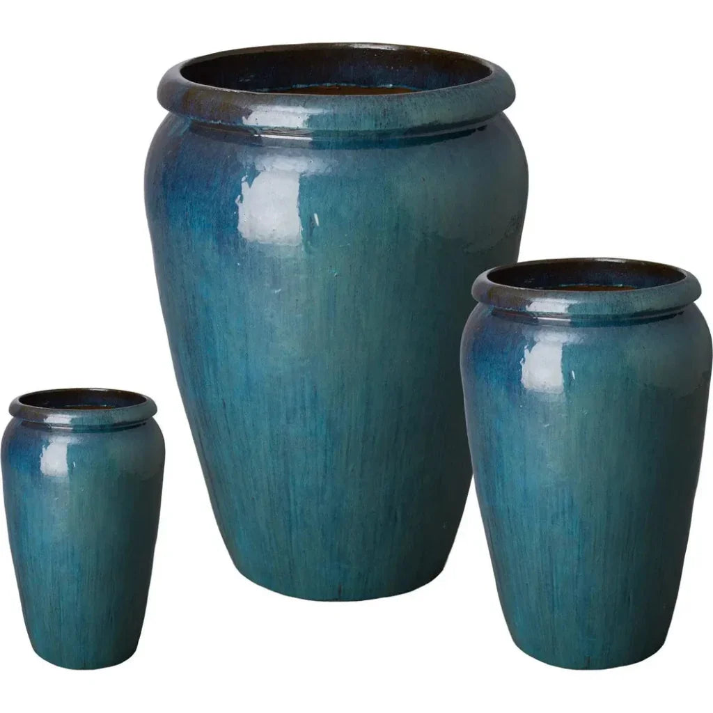 Tall Ceramic Round Planter