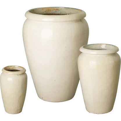 Tall Ceramic Round Planter