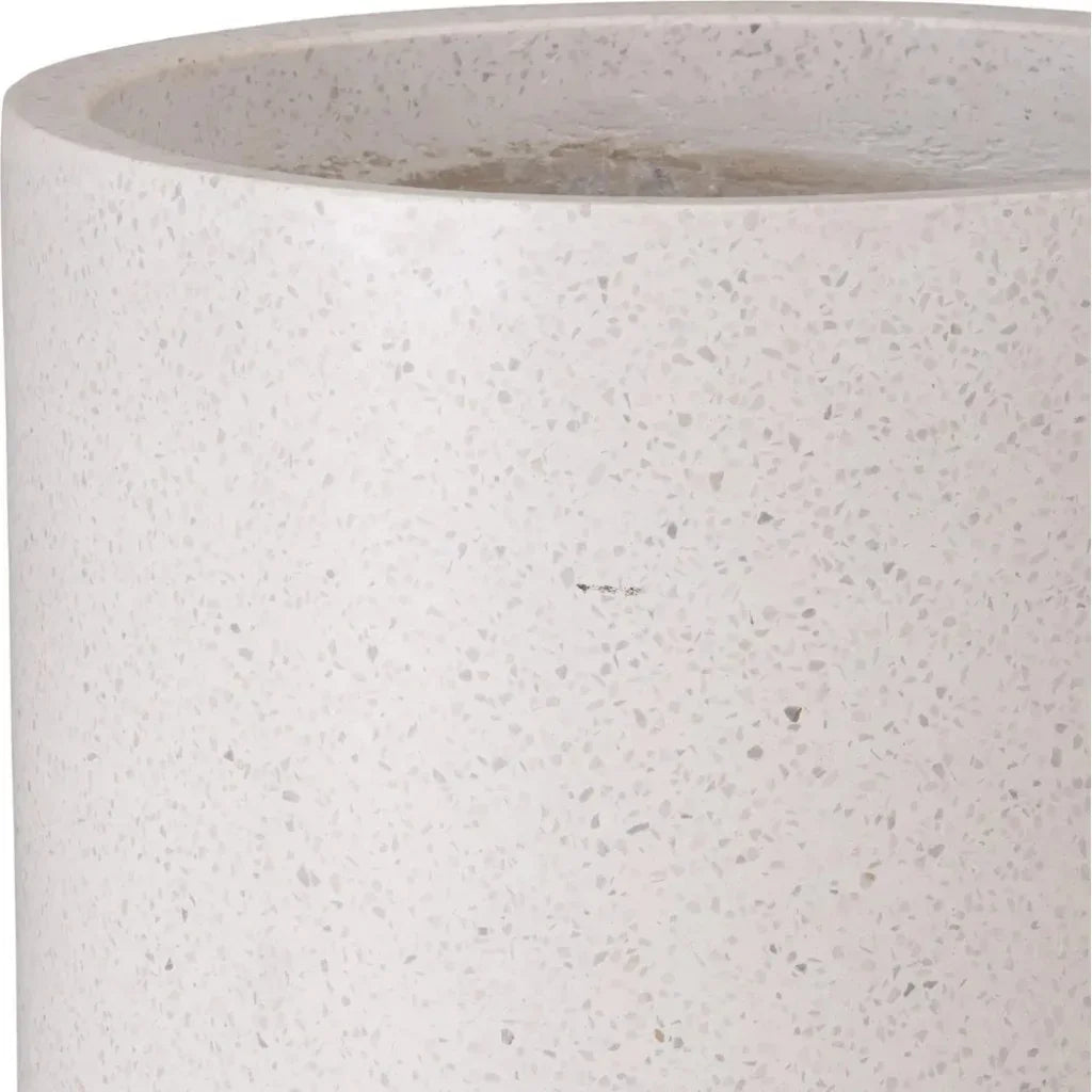 Tall Cylinder Terrazzo Round Planter