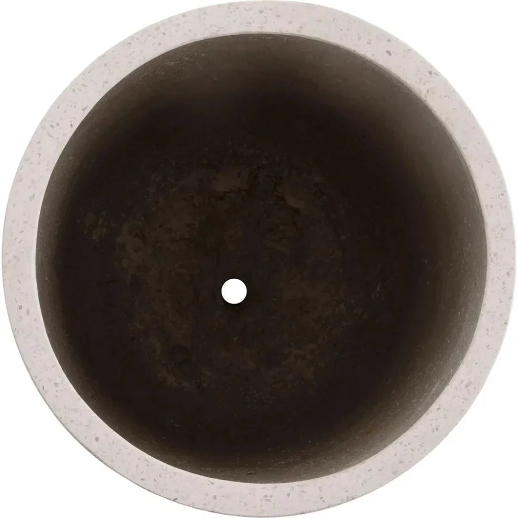 Tall Cylinder Terrazzo Round Planter