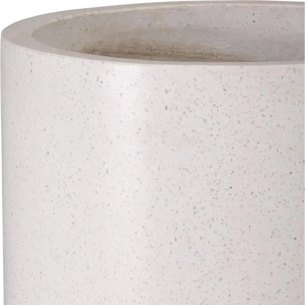 Tall Cylinder Terrazzo Round Planter