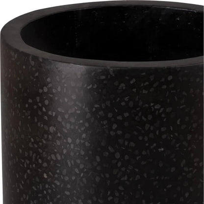 Tall Cylinder Terrazzo Round Planter