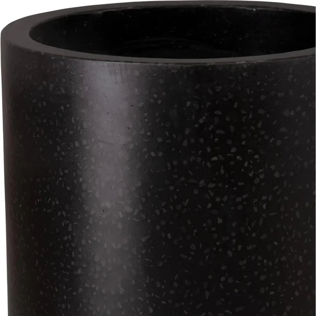 Tall Cylinder Terrazzo Round Planter