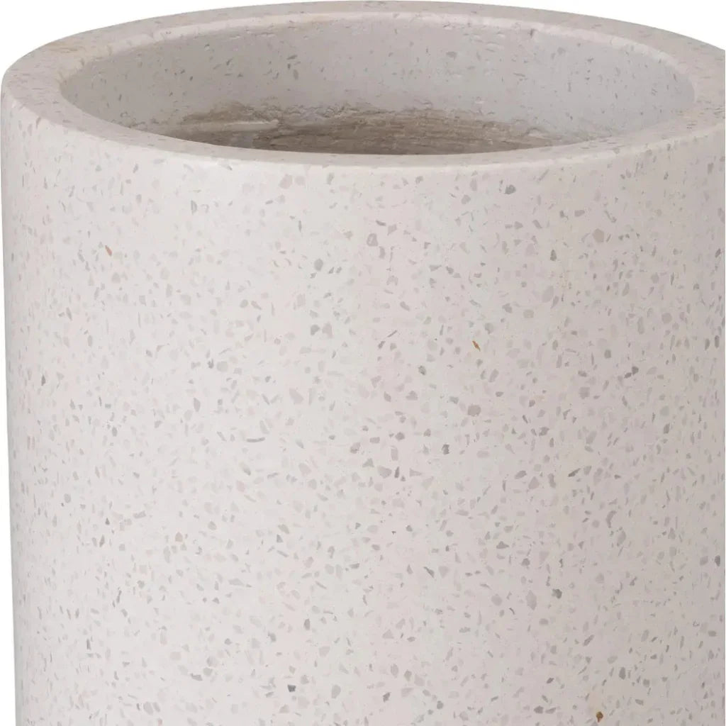 Tall Cylinder Terrazzo Round Planter