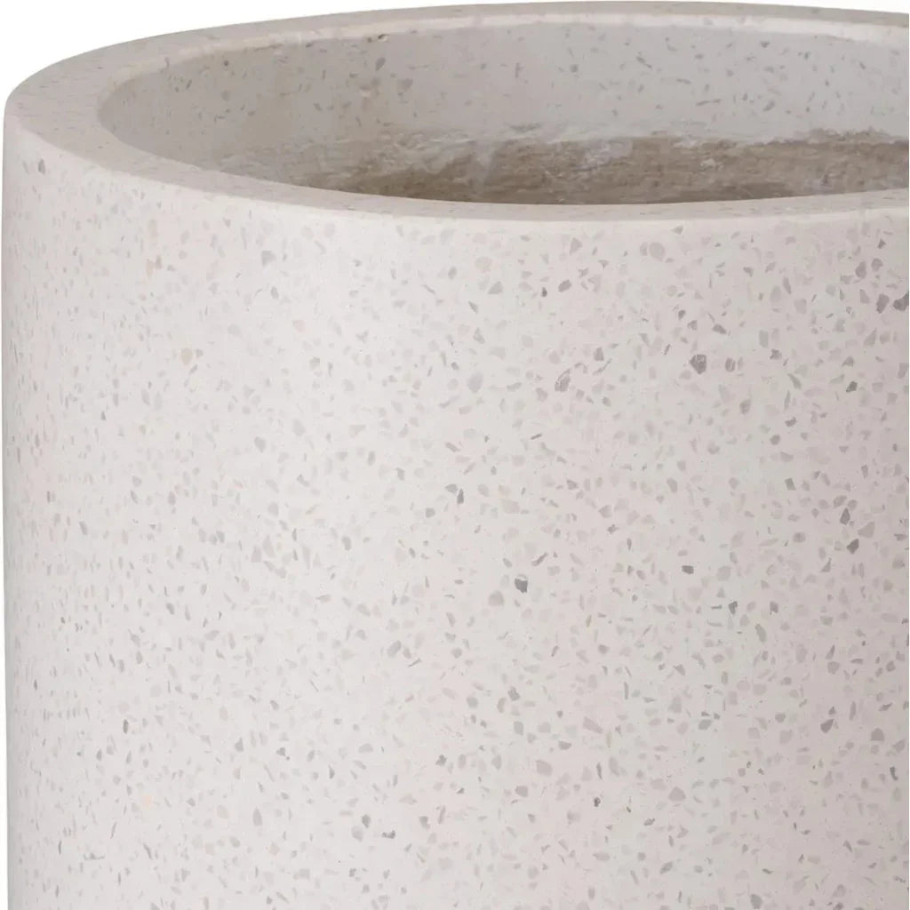 Tall Cylinder Terrazzo Round Planter