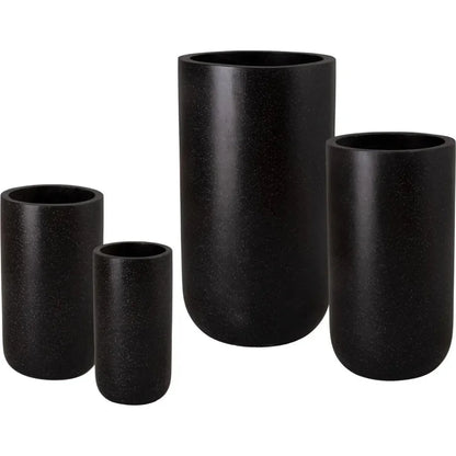 Tall Cylinder Terrazzo Round Planter