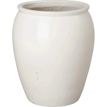Tall Round Ceramic Planter