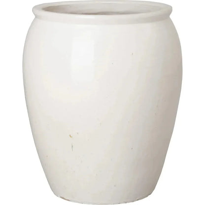 Tall Round Ceramic Planter