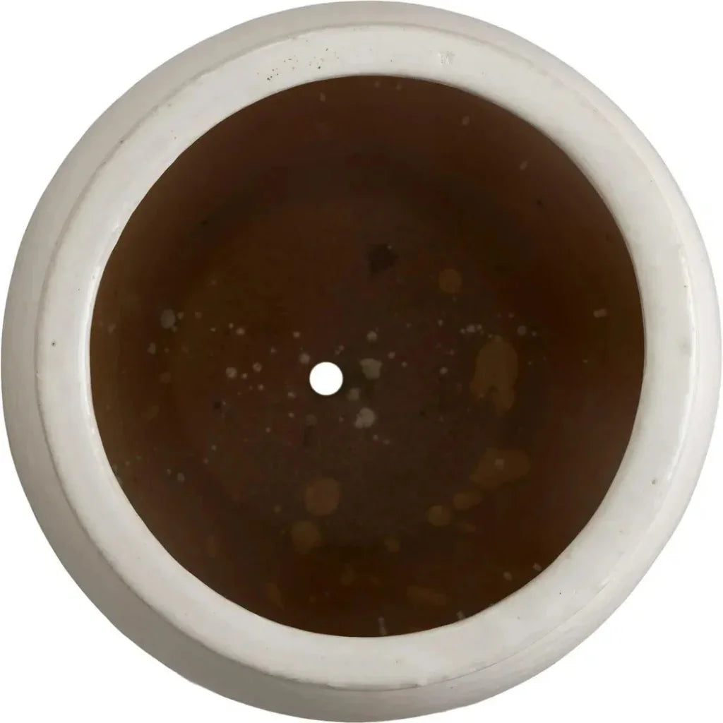 Tall Round Ceramic Planter