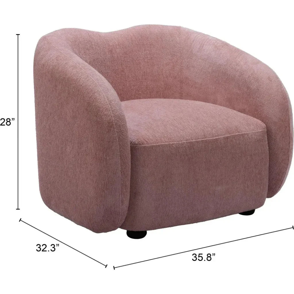 Tallin Mauve Pink Accent Arm Chair