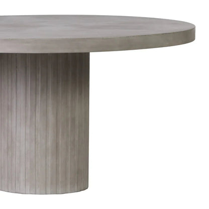 Tama Concrete Round Patio Dining Table