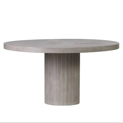 Tama Concrete Round Patio Dining Table
