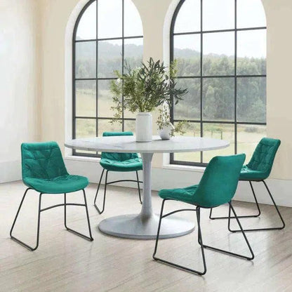 Tammy Performance Fabric Armless Dining Chair 2PC