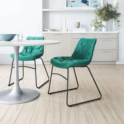 Tammy Performance Fabric Armless Dining Chair 2PC