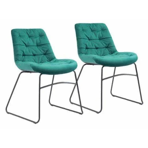 Tammy Performance Fabric Armless Dining Chair 2PC