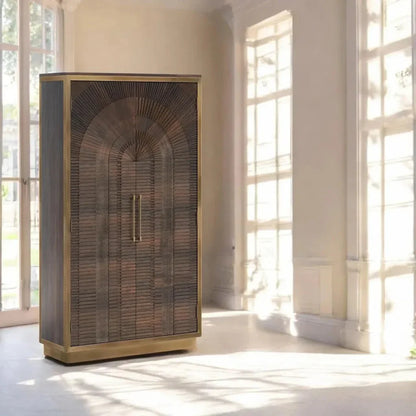 Tamreth Wood Brown Tall Cabinet