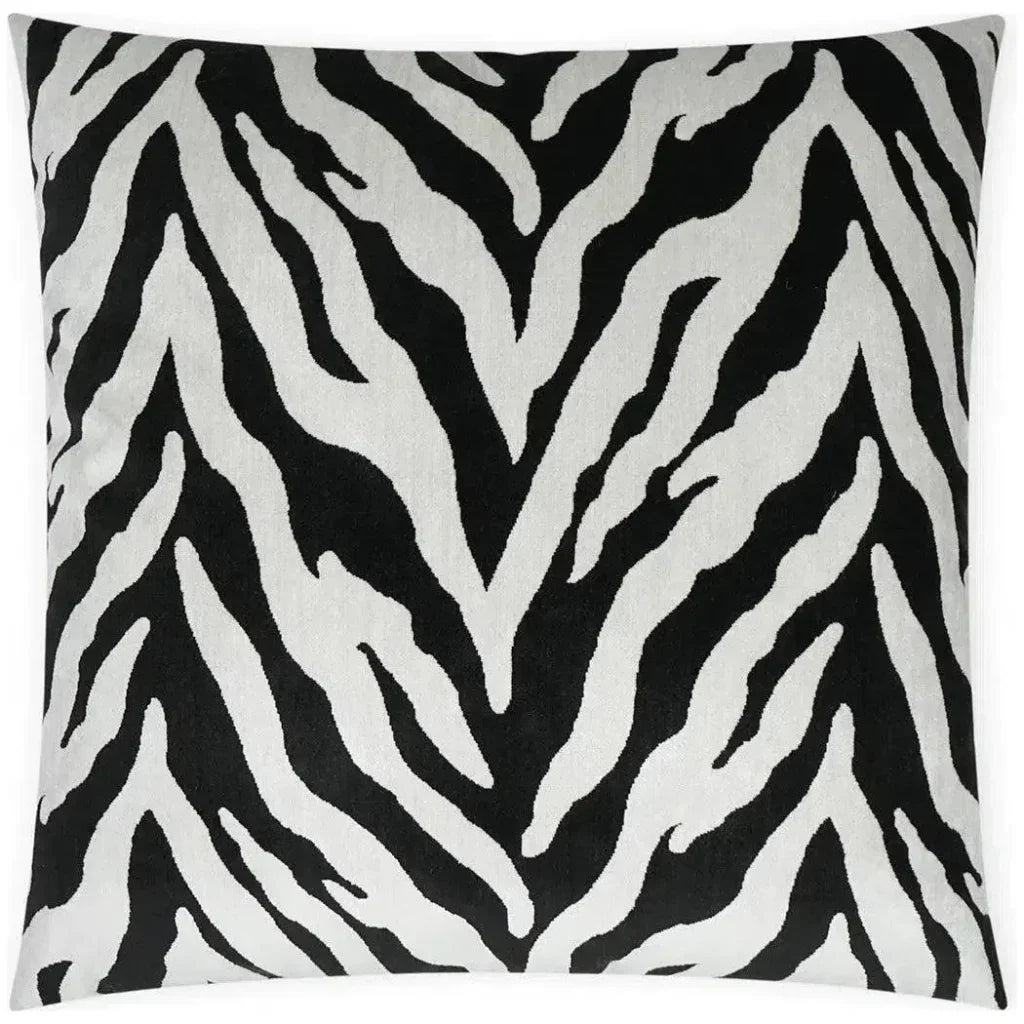 Tanja Ebony Animal Black Large Throw Pillow Insert