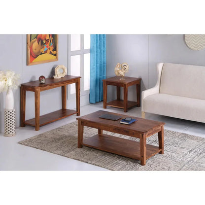 Tanmere Wooden Reddish Brown  Side Table