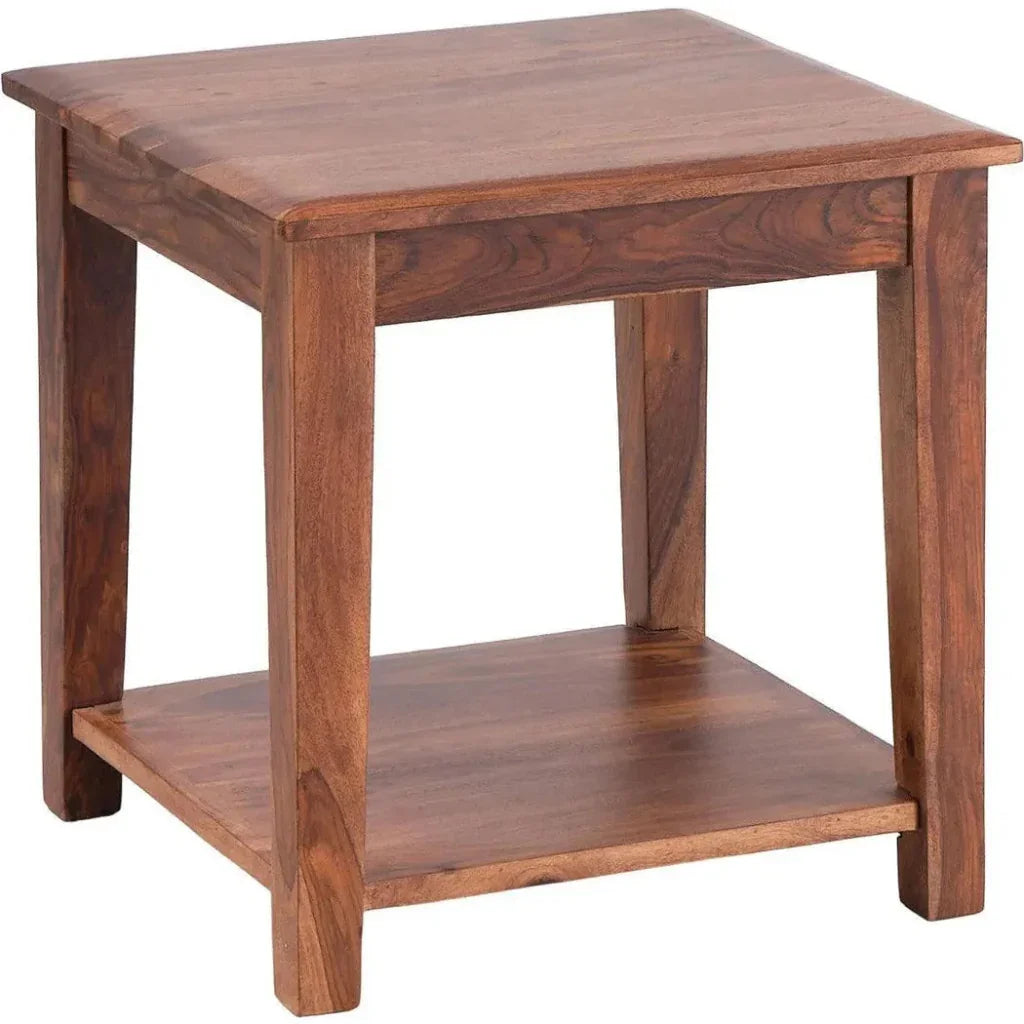 Tanmere Wooden Reddish Brown  Side Table