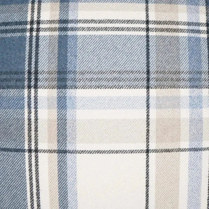 Tartan Navy Plaid Check Navy Large Throw Pillow Insert