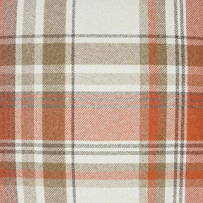 Tartan Plaid Check Brown Copper Large Throw Pillow