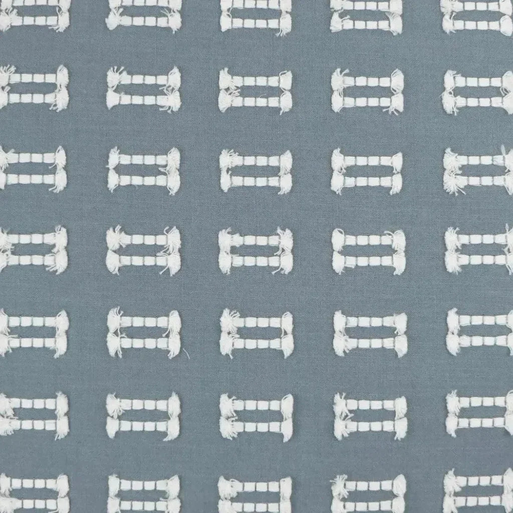Tassels Seaside Slate Blue Large Throw Pillow Insert