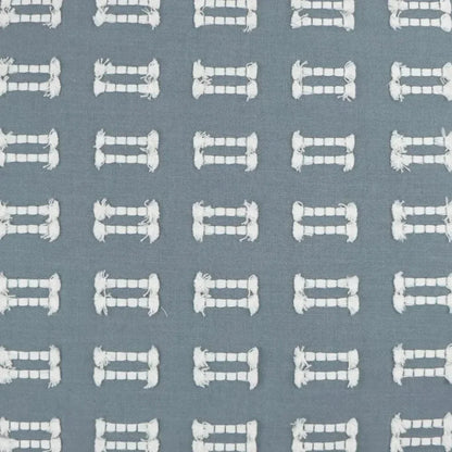 Tassels Seaside Slate Blue Large Throw Pillow Insert
