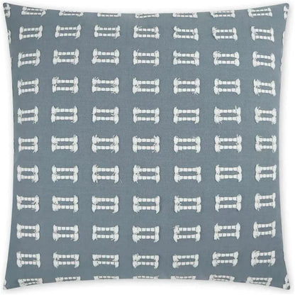 Tassels Seaside Slate Blue Large Throw Pillow Insert