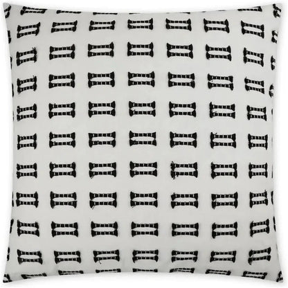 Tassels Tuxedo Global White Large Throw Pillow Insert
